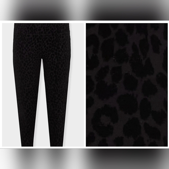NWT Torrid leopard pixie black slim fix Pants  Sz 10 M/L  or 1x - Picture 4 of 16